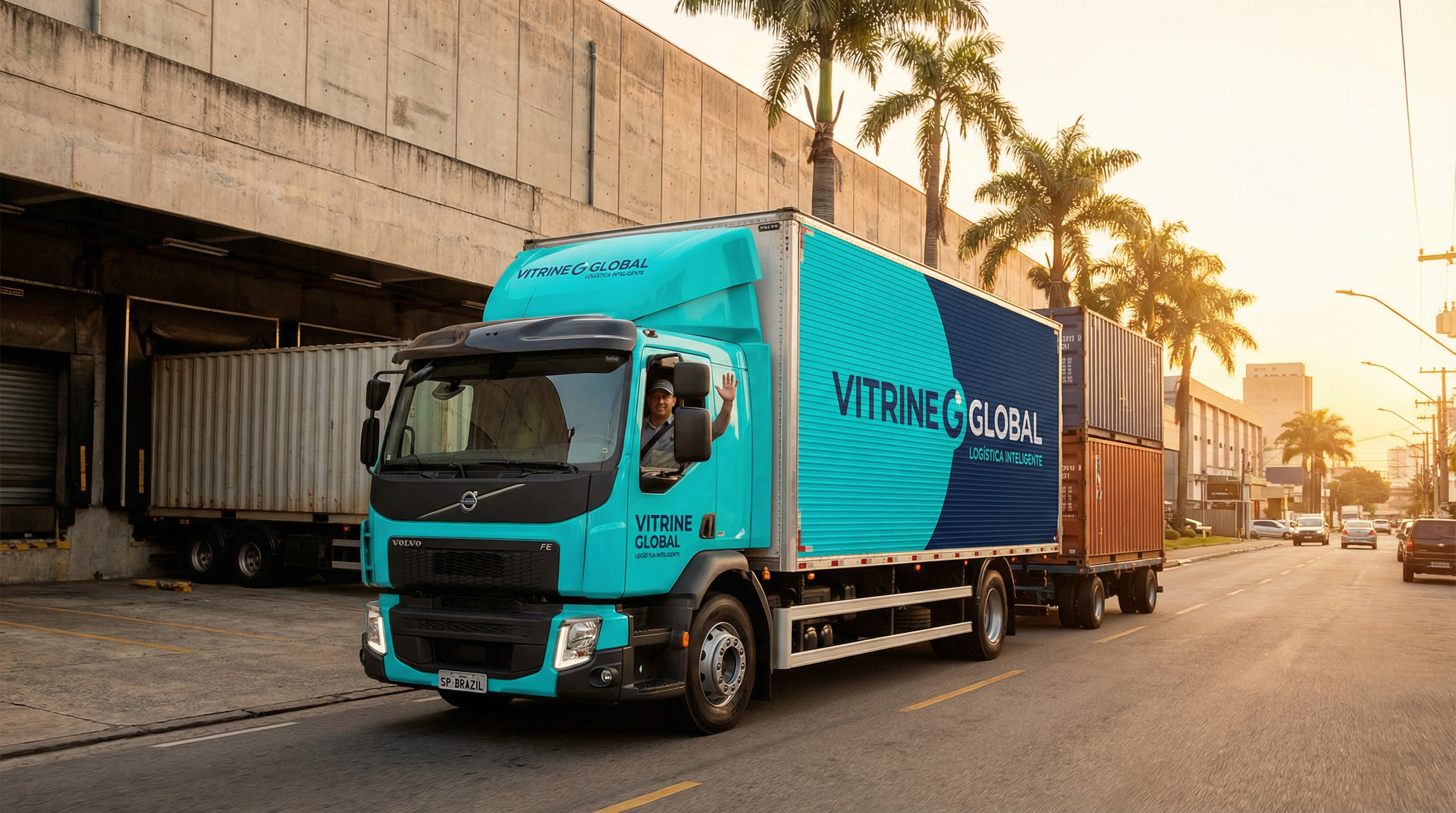 Caminhão de entrega Vitrine Global