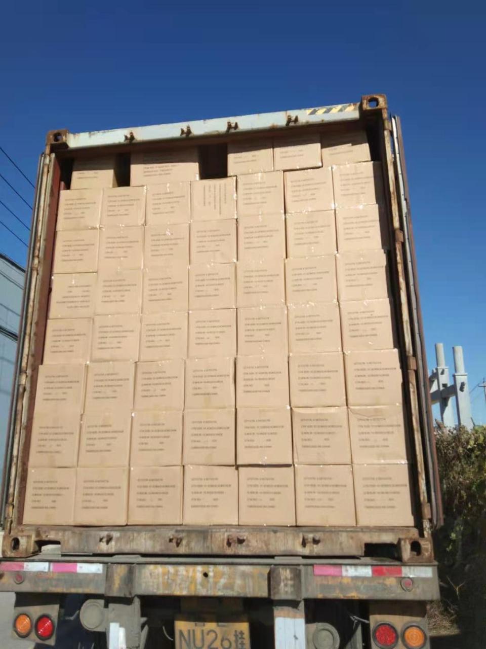 Container cheio de mercadorias importadas